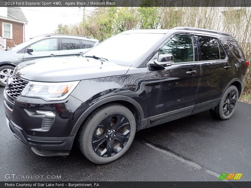 Agate Black / Medium Black 2019 Ford Explorer Sport 4WD