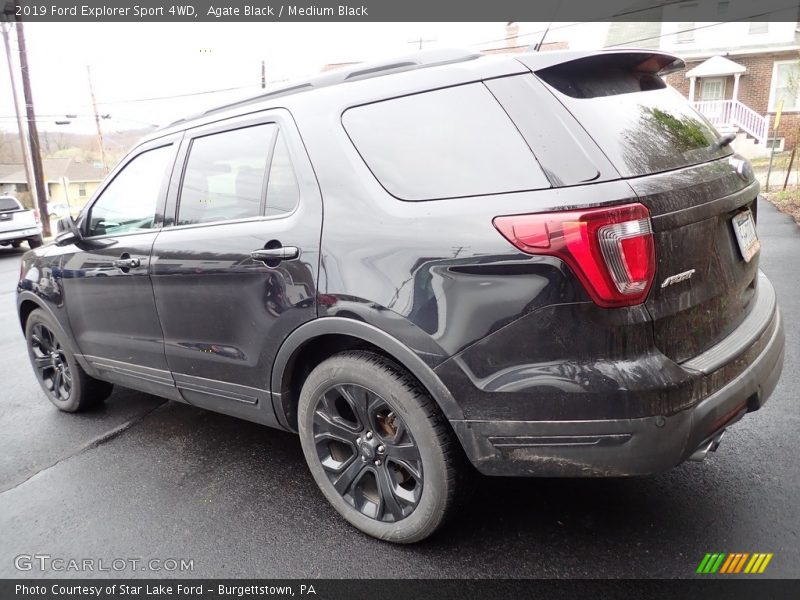 Agate Black / Medium Black 2019 Ford Explorer Sport 4WD