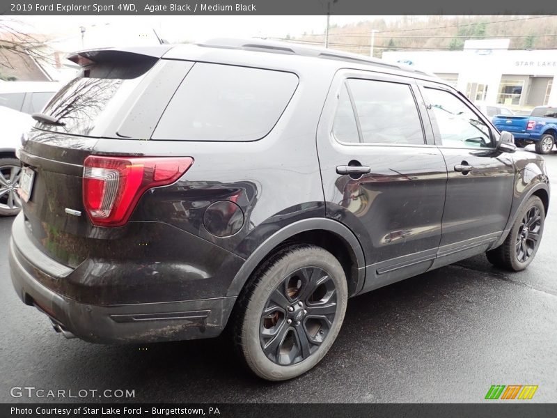 Agate Black / Medium Black 2019 Ford Explorer Sport 4WD