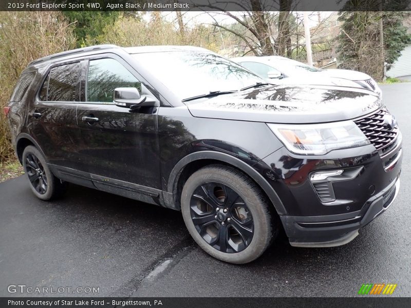 Agate Black / Medium Black 2019 Ford Explorer Sport 4WD