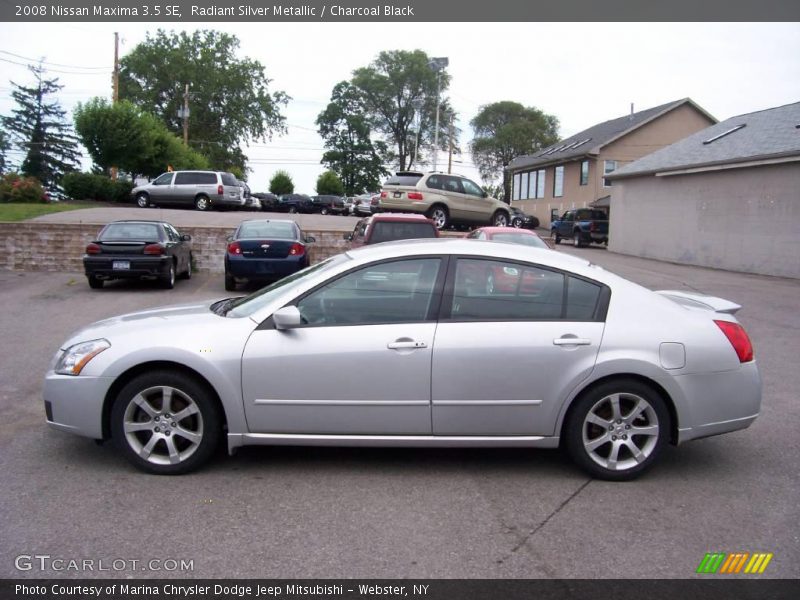 Radiant Silver Metallic / Charcoal Black 2008 Nissan Maxima 3.5 SE