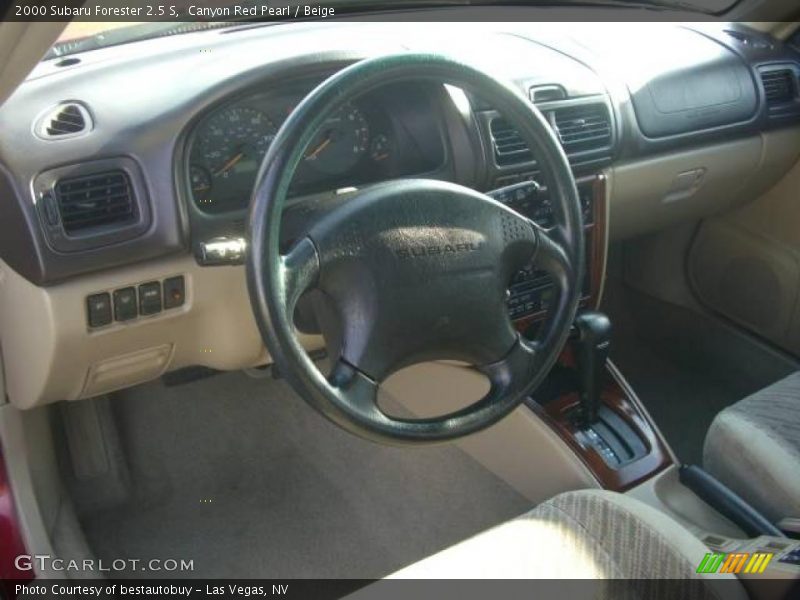 Canyon Red Pearl / Beige 2000 Subaru Forester 2.5 S