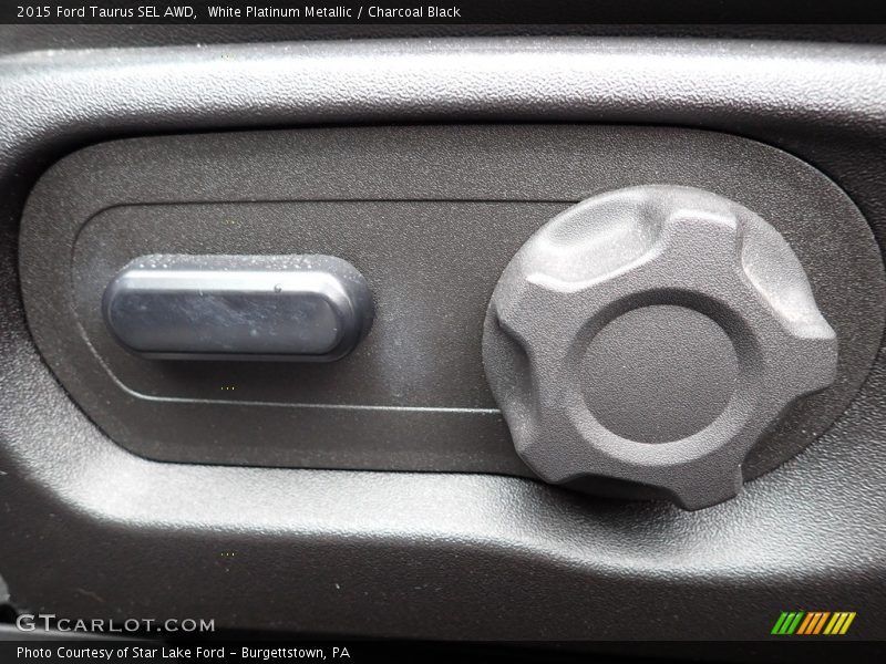 White Platinum Metallic / Charcoal Black 2015 Ford Taurus SEL AWD