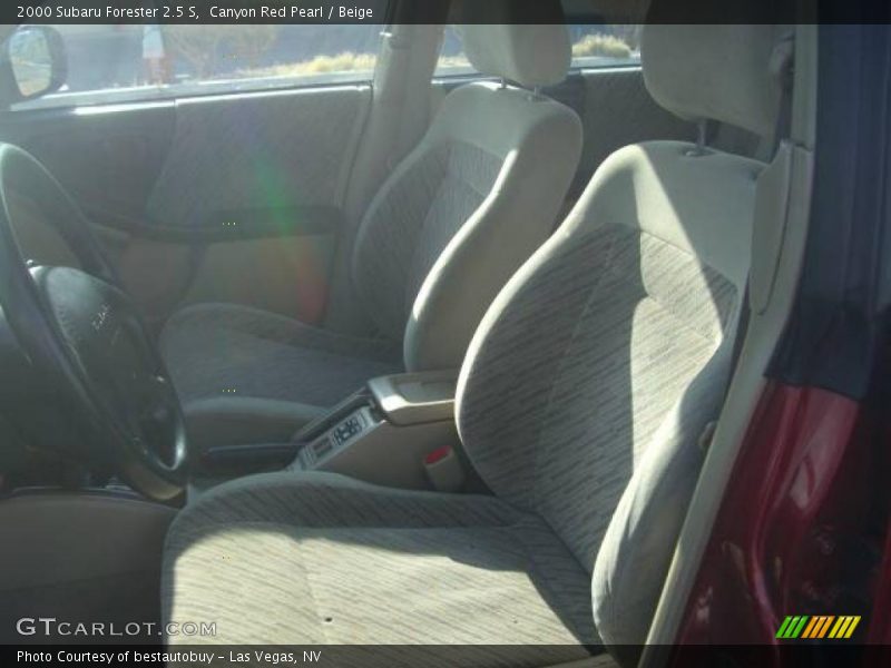 Canyon Red Pearl / Beige 2000 Subaru Forester 2.5 S