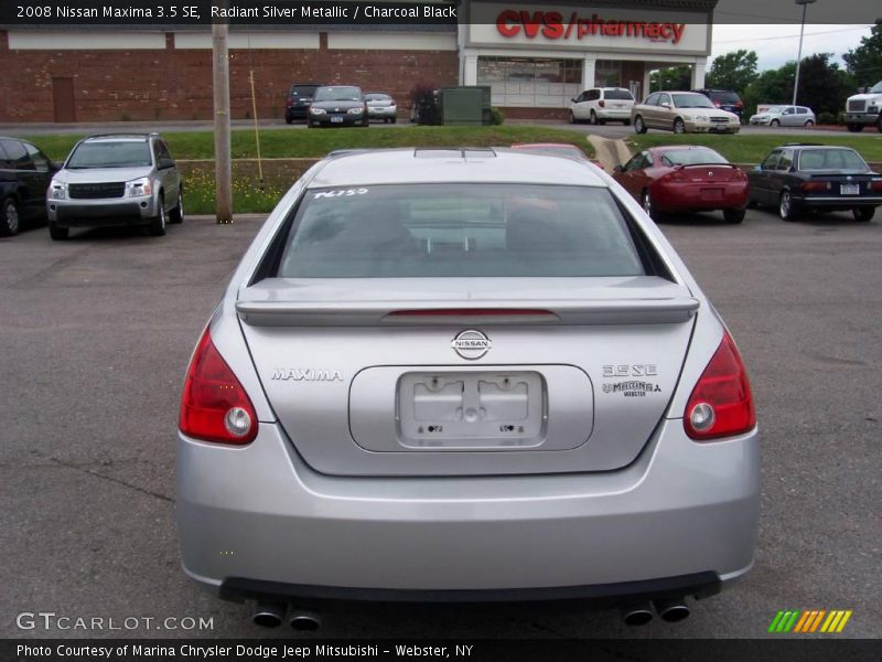 Radiant Silver Metallic / Charcoal Black 2008 Nissan Maxima 3.5 SE