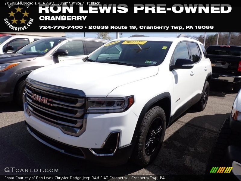 Summit White / Jet Black 2020 GMC Acadia AT4 AWD