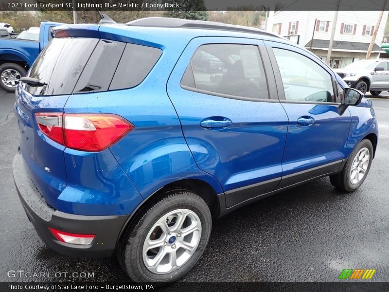 Lightning Blue Metallic / Ebony Black 2021 Ford EcoSport SE