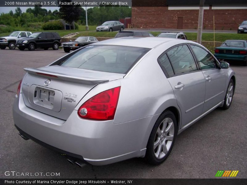 Radiant Silver Metallic / Charcoal Black 2008 Nissan Maxima 3.5 SE