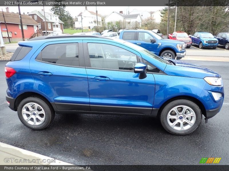 Lightning Blue Metallic / Ebony Black 2021 Ford EcoSport SE