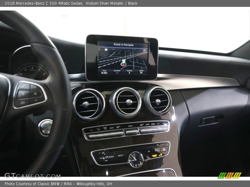 Iridium Silver Metallic / Black 2018 Mercedes-Benz C 300 4Matic Sedan