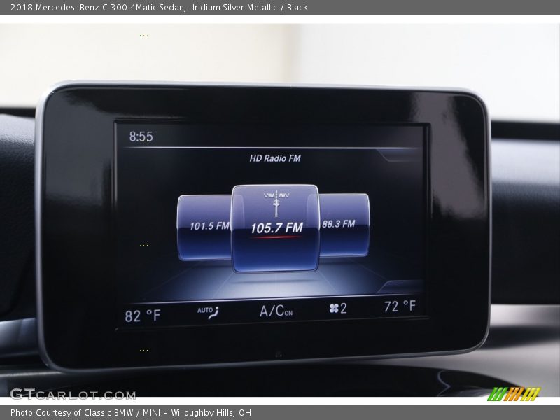 Iridium Silver Metallic / Black 2018 Mercedes-Benz C 300 4Matic Sedan