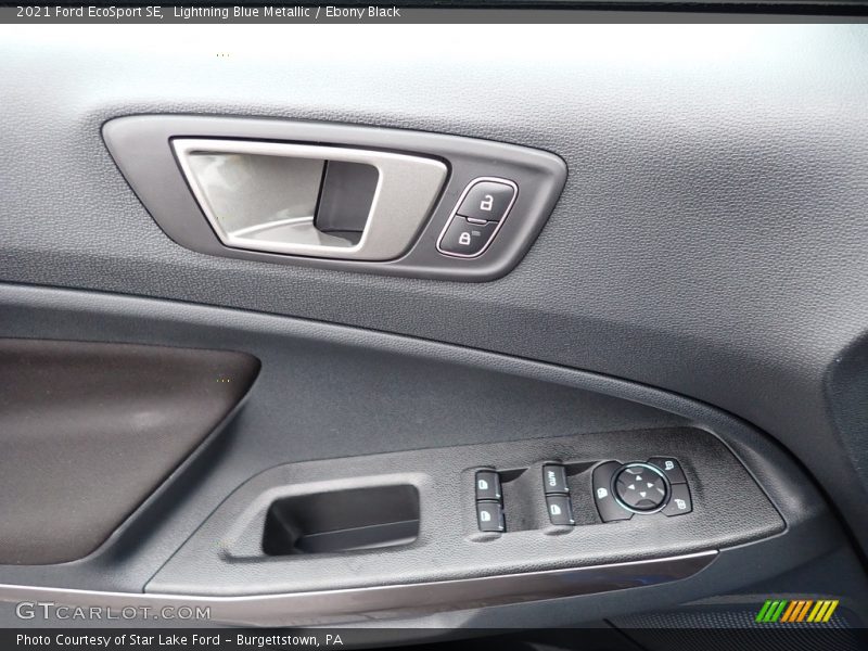 Lightning Blue Metallic / Ebony Black 2021 Ford EcoSport SE