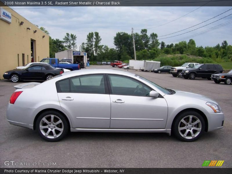 Radiant Silver Metallic / Charcoal Black 2008 Nissan Maxima 3.5 SE