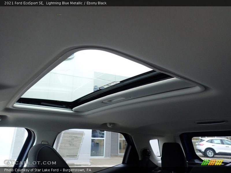 Lightning Blue Metallic / Ebony Black 2021 Ford EcoSport SE