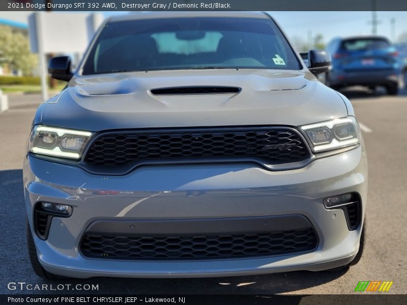 Destroyer Gray / Demonic Red/Black 2021 Dodge Durango SRT 392 AWD