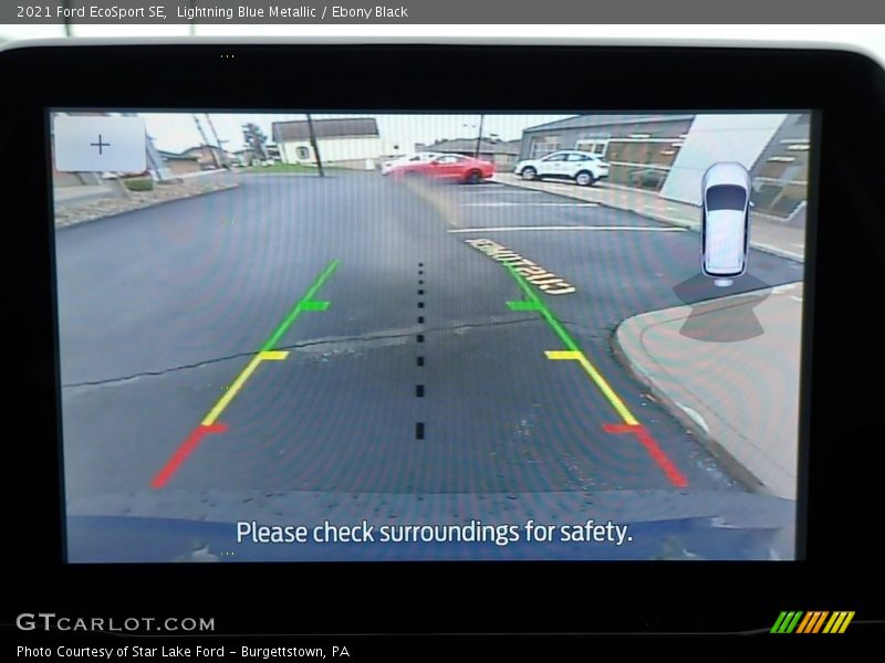 Lightning Blue Metallic / Ebony Black 2021 Ford EcoSport SE