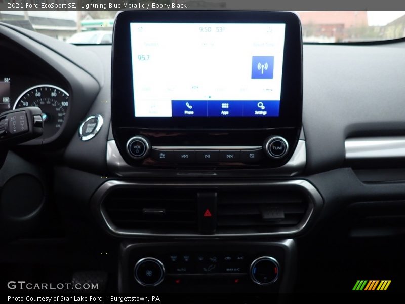 Lightning Blue Metallic / Ebony Black 2021 Ford EcoSport SE