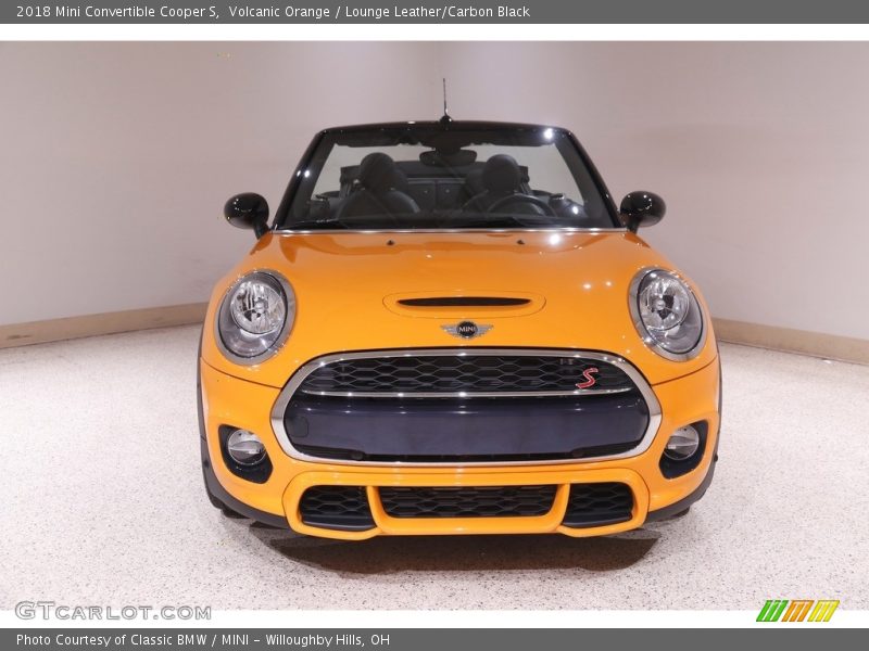 Volcanic Orange / Lounge Leather/Carbon Black 2018 Mini Convertible Cooper S