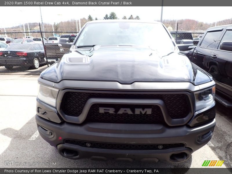 Diamond Black Crystal Pearl / Black 2020 Ram 1500 Rebel Crew Cab 4x4