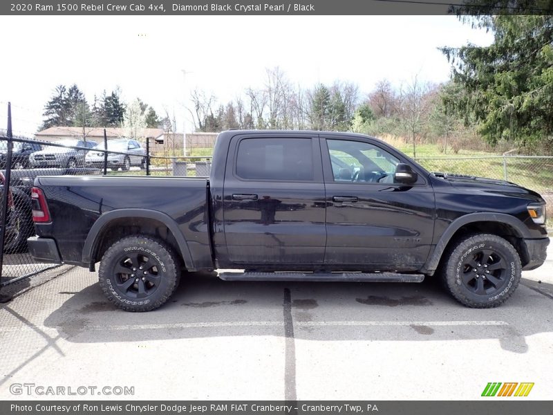 Diamond Black Crystal Pearl / Black 2020 Ram 1500 Rebel Crew Cab 4x4