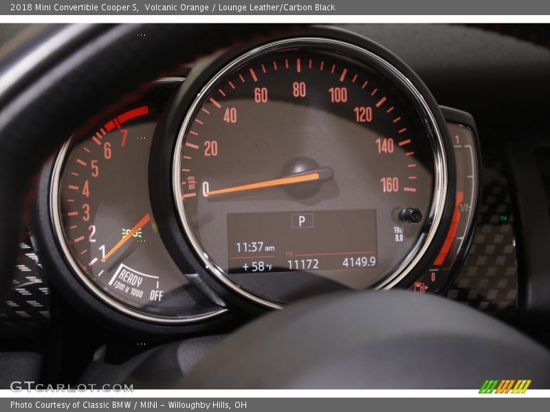  2018 Convertible Cooper S Cooper S Gauges