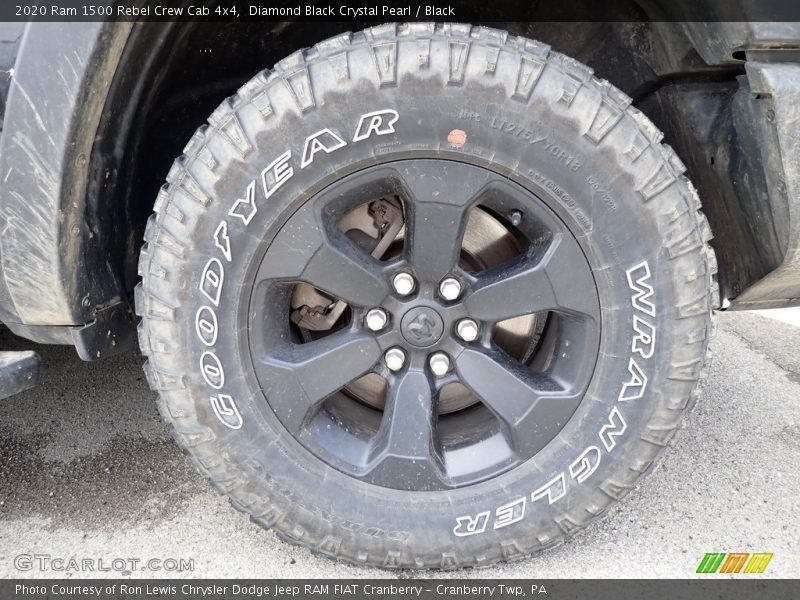 Diamond Black Crystal Pearl / Black 2020 Ram 1500 Rebel Crew Cab 4x4