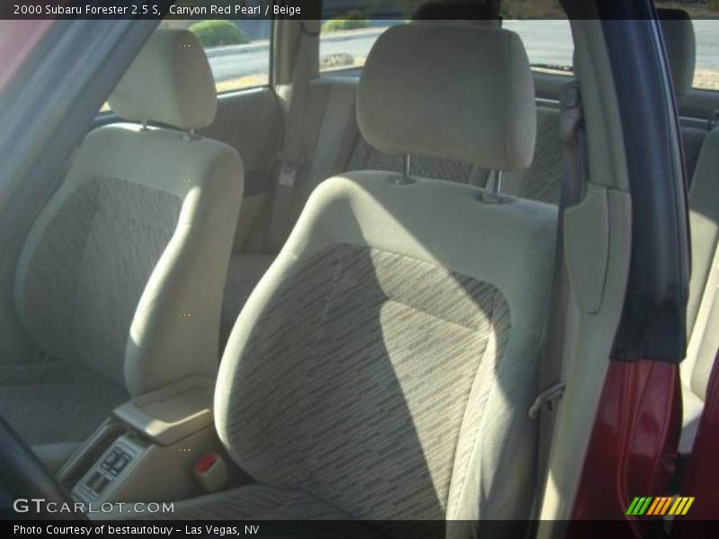 Canyon Red Pearl / Beige 2000 Subaru Forester 2.5 S