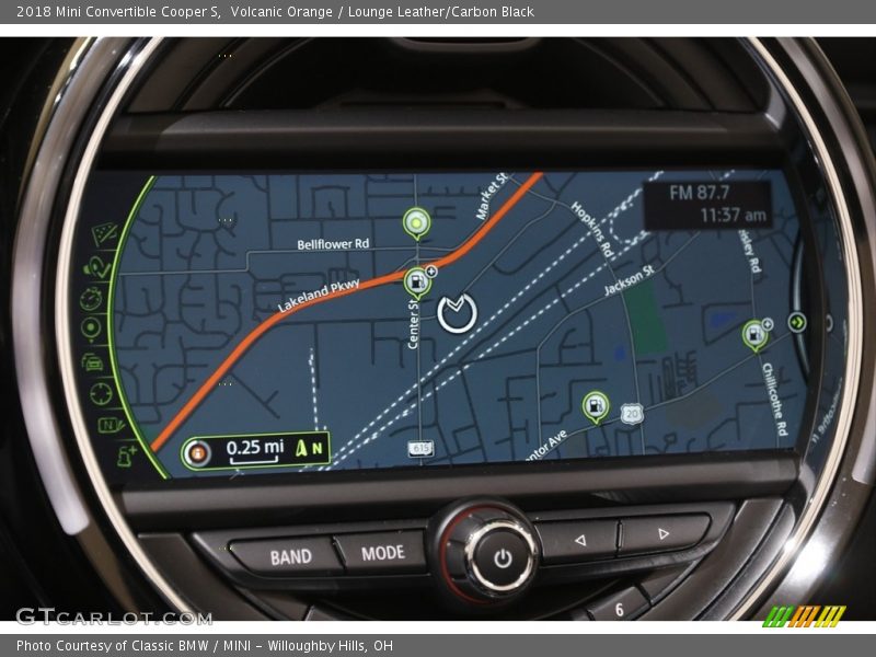 Navigation of 2018 Convertible Cooper S