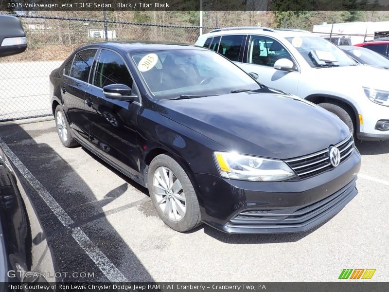 Front 3/4 View of 2015 Jetta TDI SE Sedan