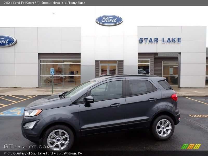 Smoke Metallic / Ebony Black 2021 Ford EcoSport SE