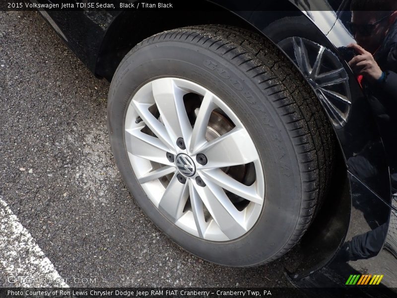 Black / Titan Black 2015 Volkswagen Jetta TDI SE Sedan