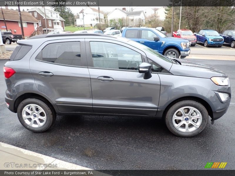 Smoke Metallic / Ebony Black 2021 Ford EcoSport SE