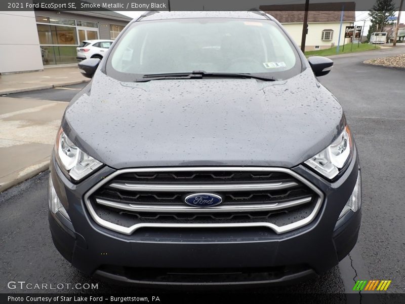 Smoke Metallic / Ebony Black 2021 Ford EcoSport SE