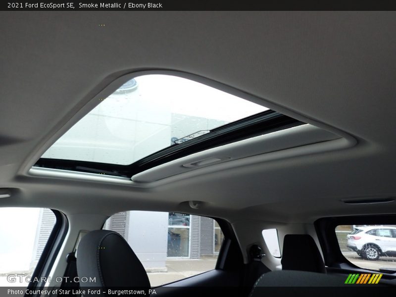 Smoke Metallic / Ebony Black 2021 Ford EcoSport SE