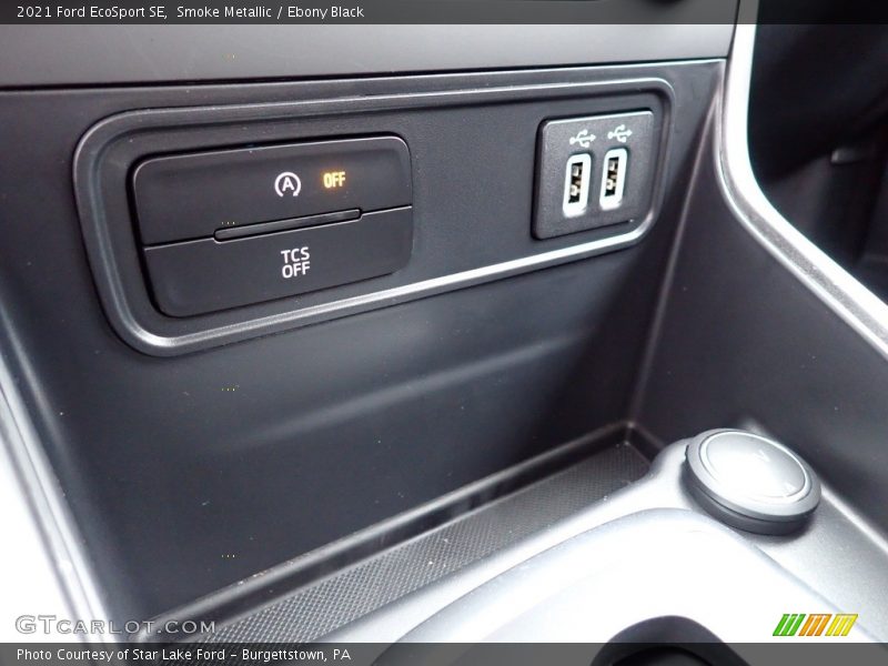 Smoke Metallic / Ebony Black 2021 Ford EcoSport SE