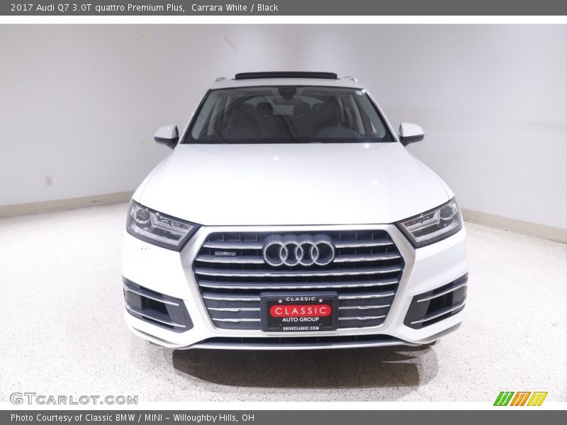 Carrara White / Black 2017 Audi Q7 3.0T quattro Premium Plus