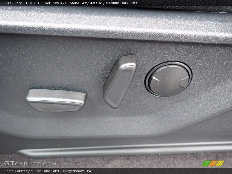 Stone Gray Metallic / Medium Dark Slate 2022 Ford F150 XLT SuperCrew 4x4