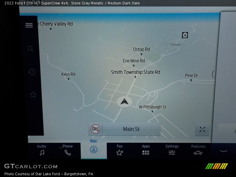 Stone Gray Metallic / Medium Dark Slate 2022 Ford F150 XLT SuperCrew 4x4