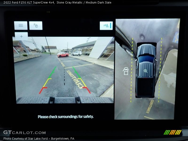 Stone Gray Metallic / Medium Dark Slate 2022 Ford F150 XLT SuperCrew 4x4