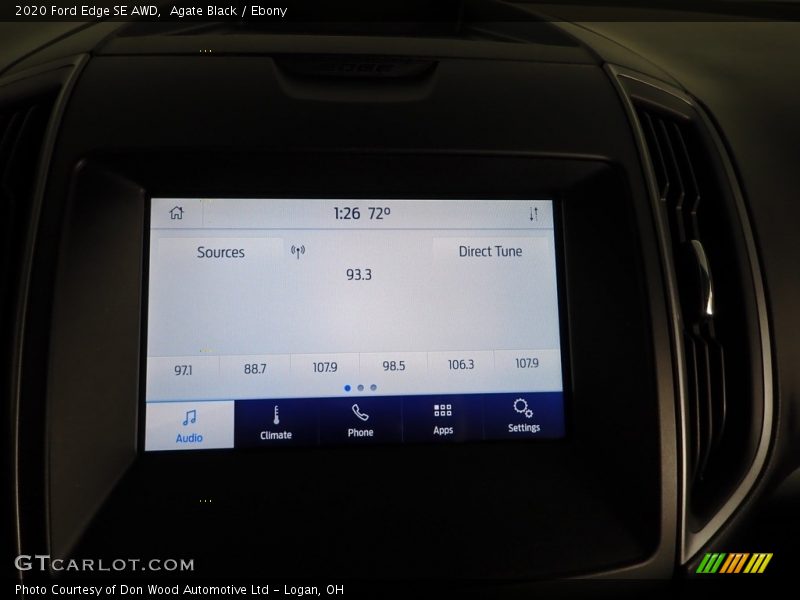 Agate Black / Ebony 2020 Ford Edge SE AWD