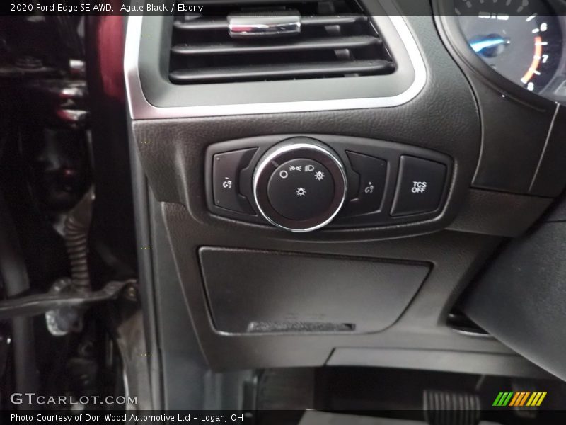 Agate Black / Ebony 2020 Ford Edge SE AWD