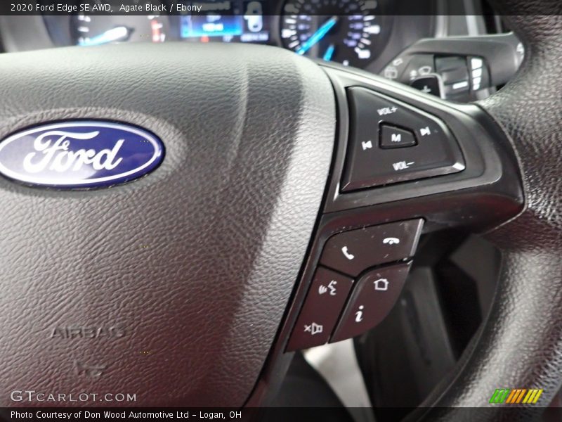 Agate Black / Ebony 2020 Ford Edge SE AWD