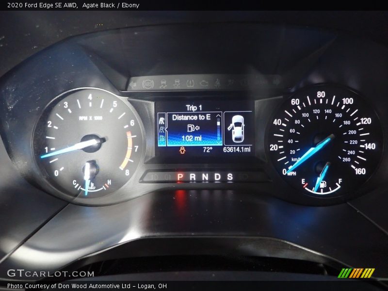 Agate Black / Ebony 2020 Ford Edge SE AWD