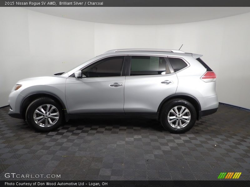 Brilliant Silver / Charcoal 2015 Nissan Rogue SV AWD