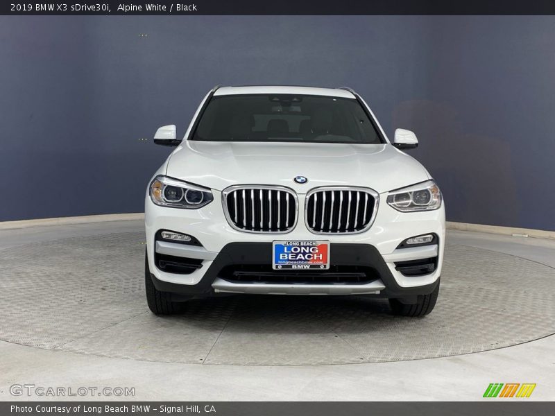 Alpine White / Black 2019 BMW X3 sDrive30i