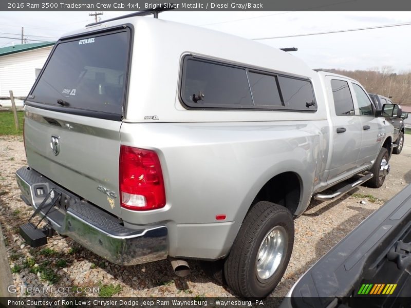 Bright Silver Metallic / Diesel Gray/Black 2016 Ram 3500 Tradesman Crew Cab 4x4