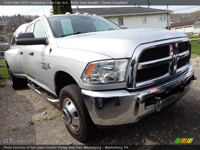 Bright Silver Metallic / Diesel Gray/Black 2016 Ram 3500 Tradesman Crew Cab 4x4