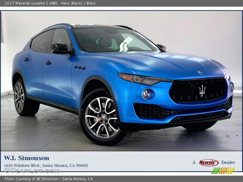 Nero (Black) / Black 2017 Maserati Levante S AWD