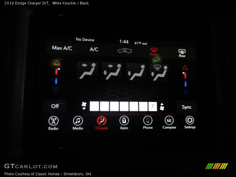 White Knuckle / Black 2019 Dodge Charger SXT