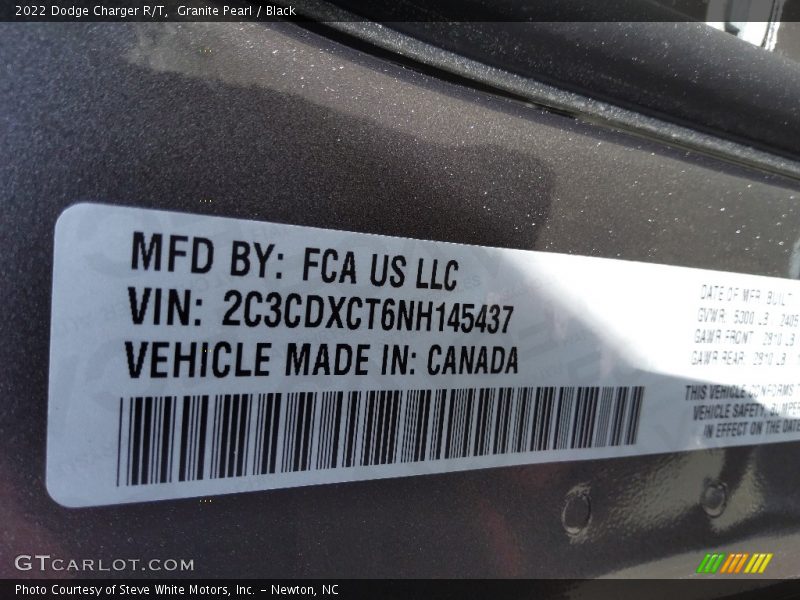 Granite Pearl / Black 2022 Dodge Charger R/T